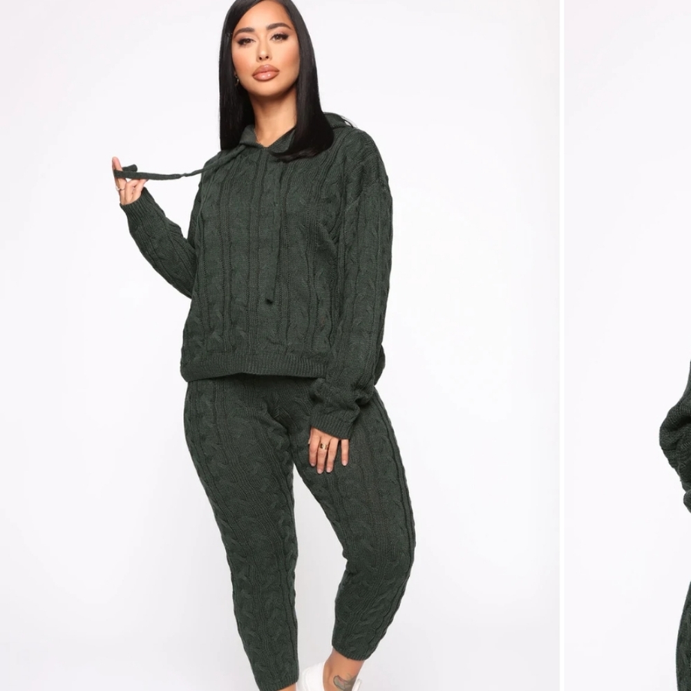 Crop sweater set